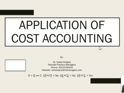 Application of Cost Accounting