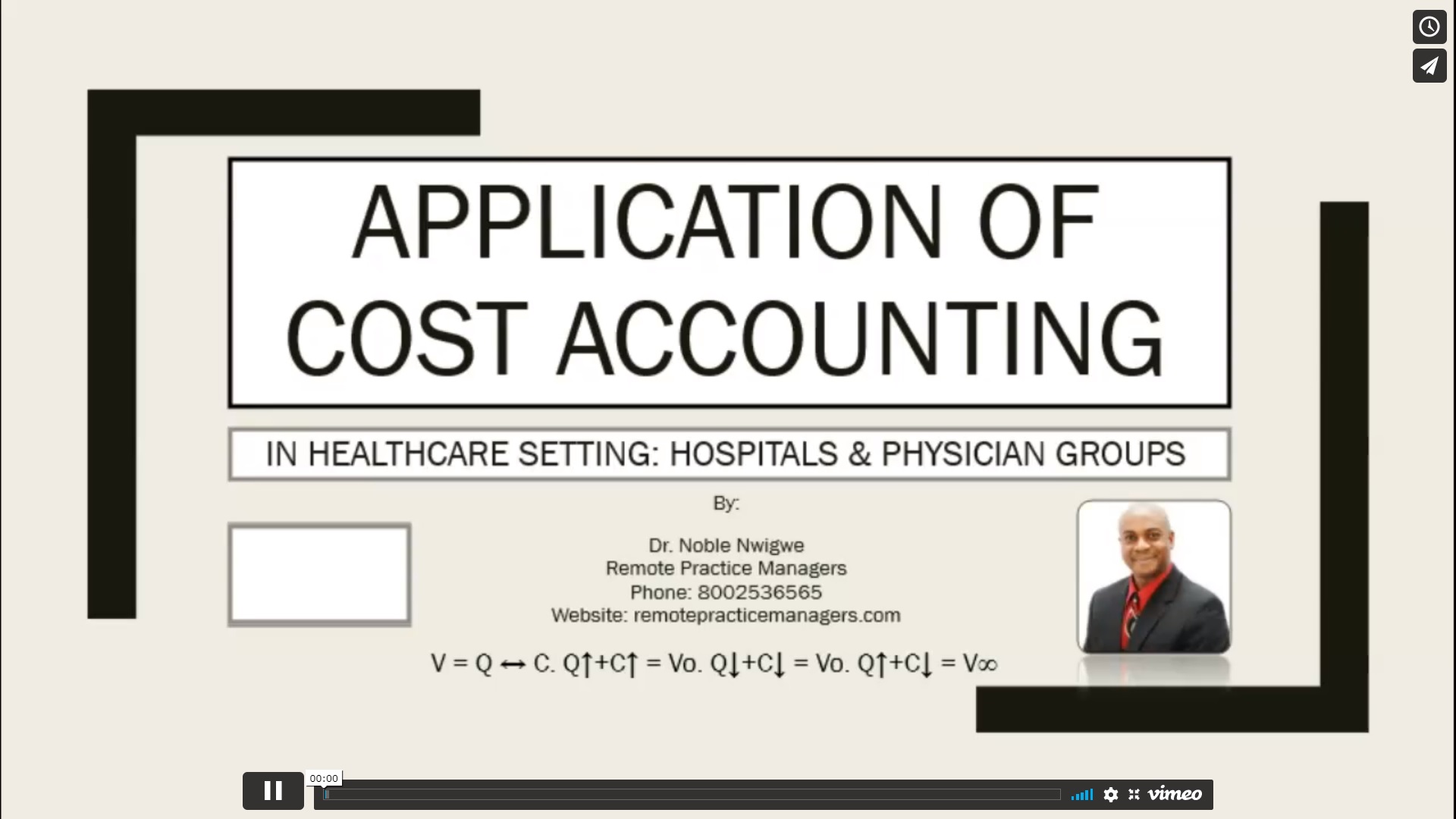 Application of Cost Accounting in Healthcare - RPM Video Hub